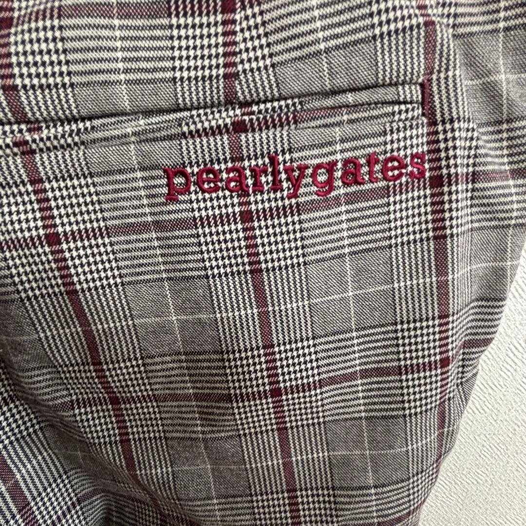美品！PEARLY GATES☆チェック×千鳥格子　パンツ　S