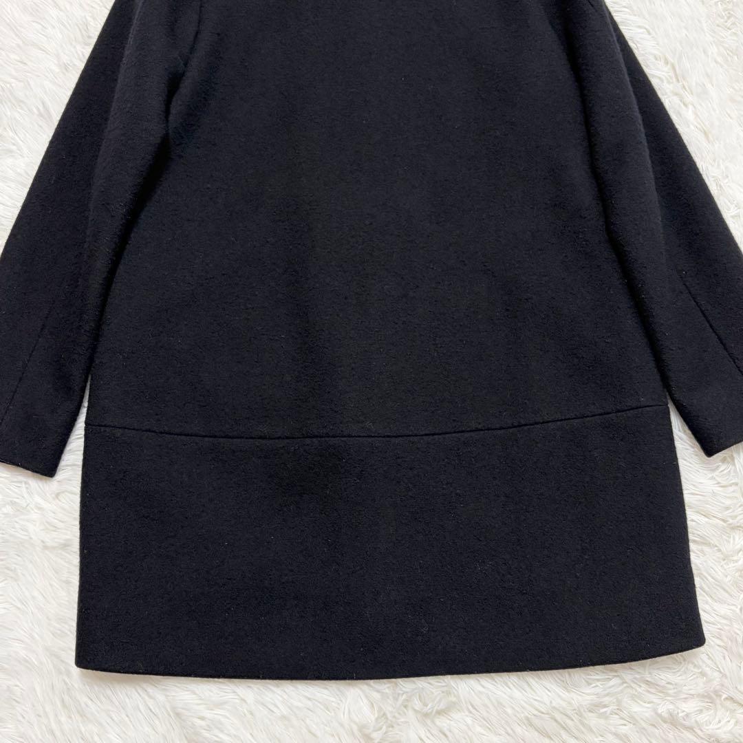 PAL'LAS PALACE メルトンショールカラーコート　ウール　レザー