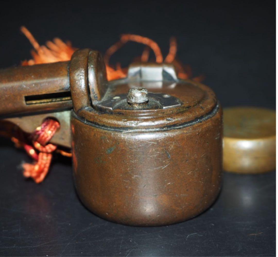 送料無料　幕末～明治　龍雲堂造　矢立　紙切り歯付　提げ物付