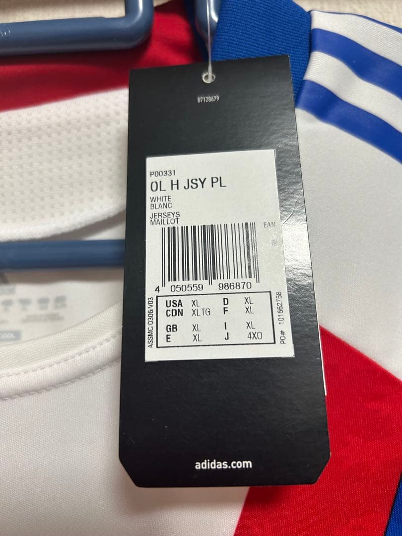 オリンピックリヨン選手支給品Olympique Lyonnais 長袖XLサイズ