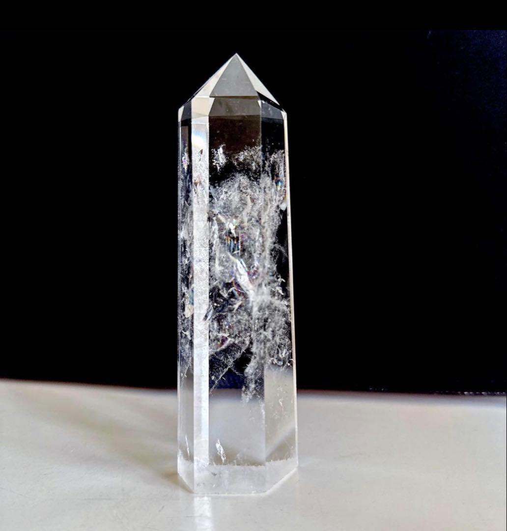 クリアクォーツ　水晶龍亀　ロングイ　天然石