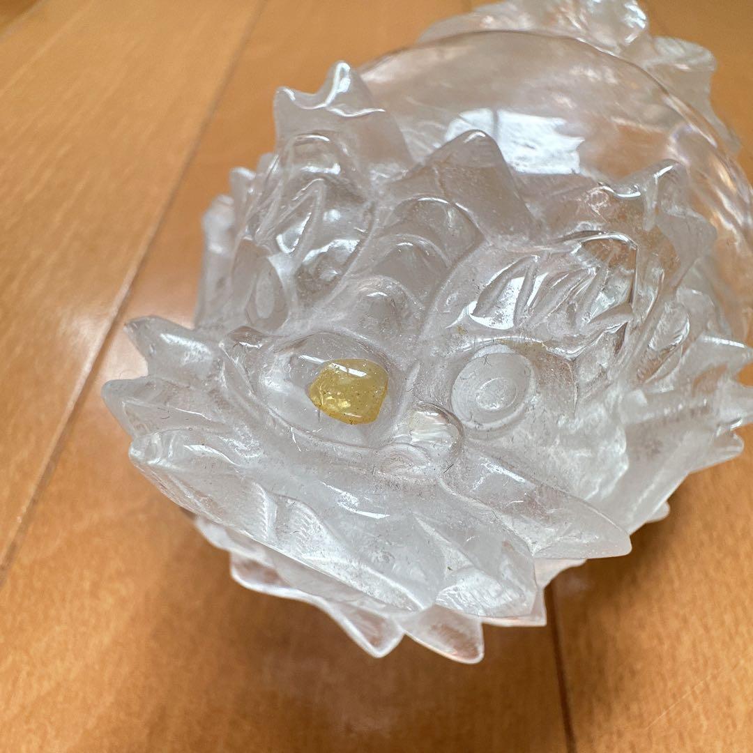 クリアクォーツ　水晶龍亀　ロングイ　天然石