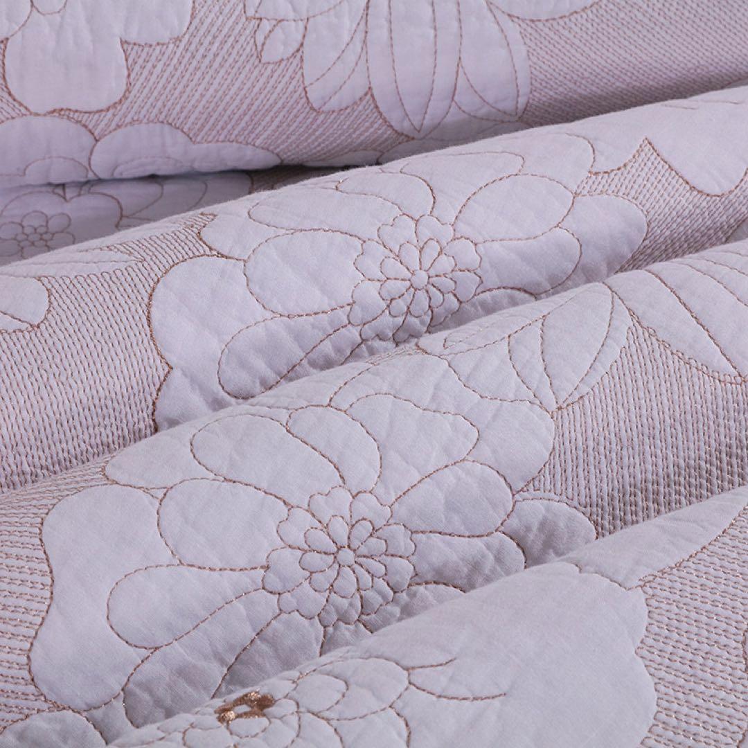 キルトベッドカバー3点セット綿マルチカバー キルティング 036