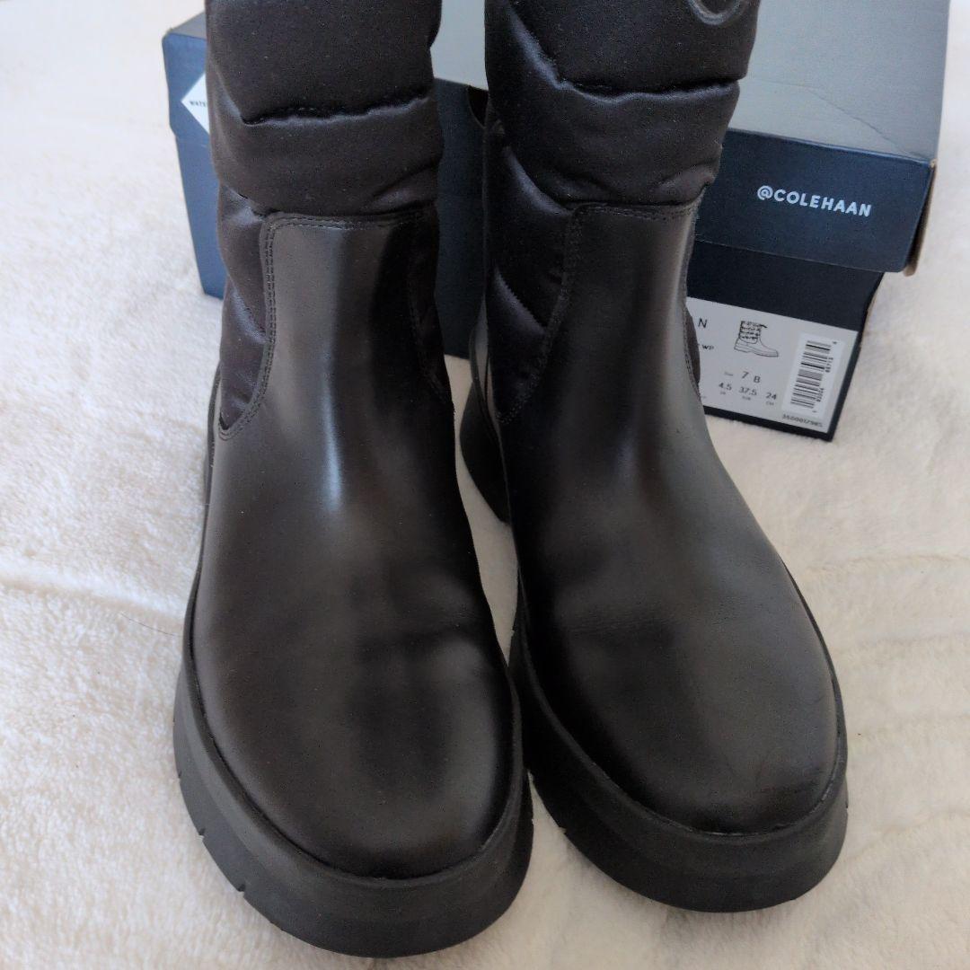 COLE HAAN コールハーン ウォータープルーフ ブーツ 黒【美品】24cm
