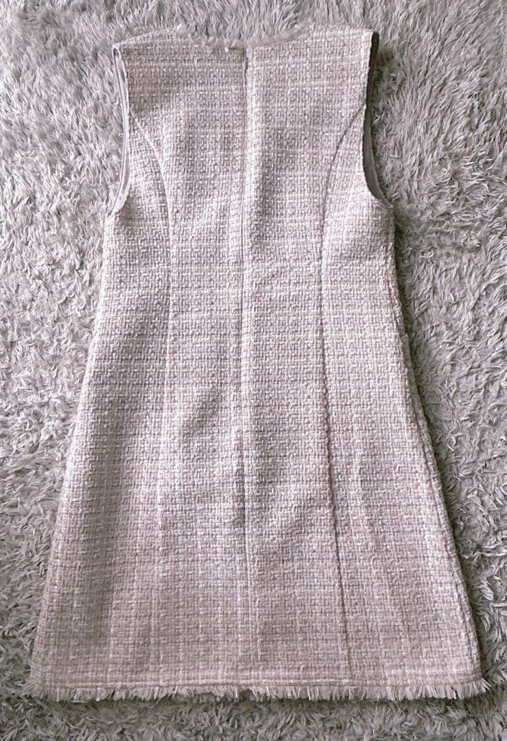 【美品】マルイ限定　ジャスグリッティー　ミックスツイードジャンスカ