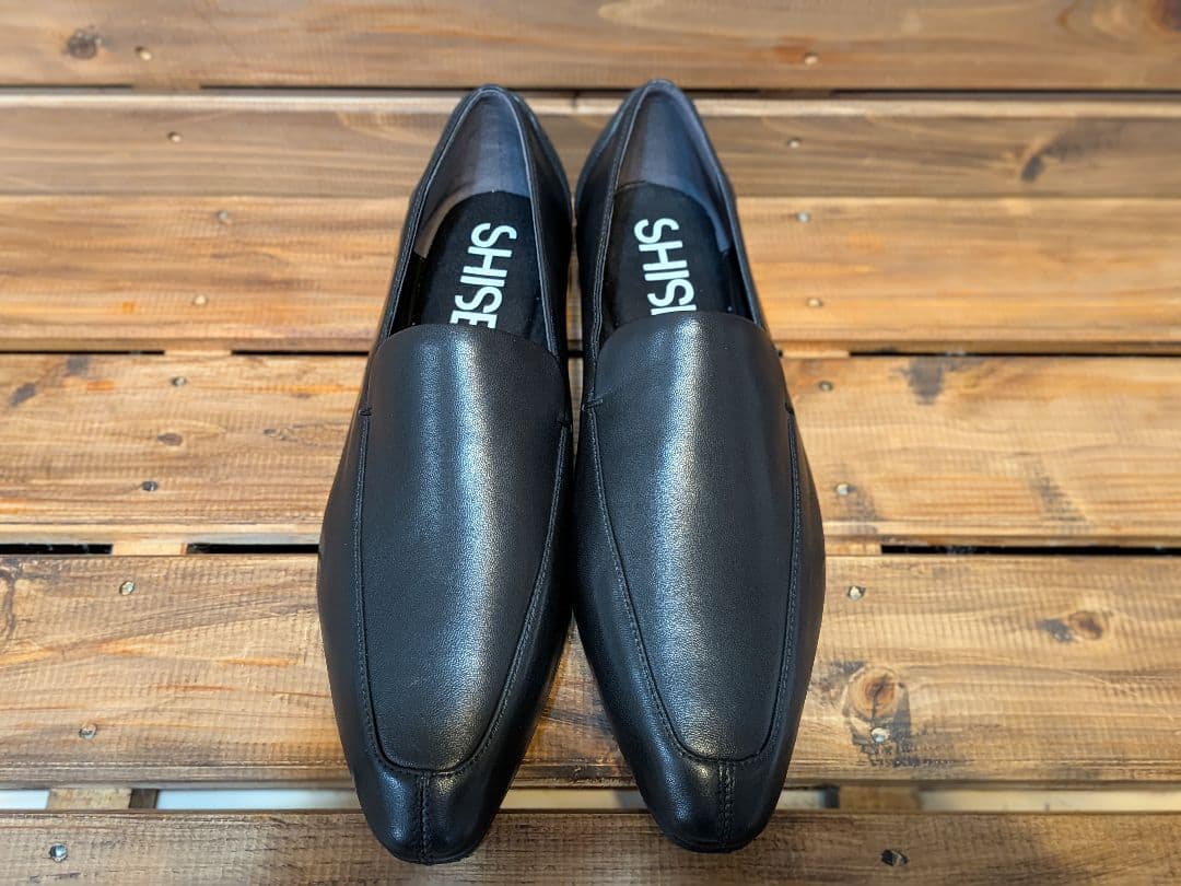 SHISEI シーセイ　シセイ　ブラックレザー ローファー