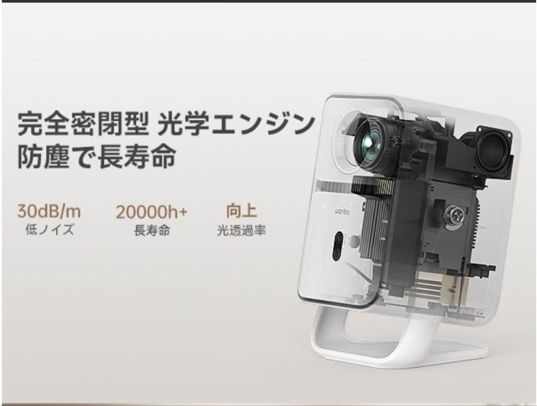 Wanbo T2 Ultra Android TV 11.0搭載 プロジェクター