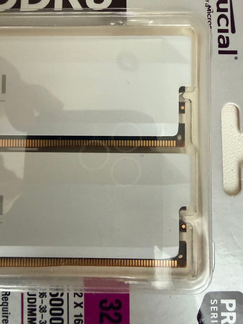 C*e様 crucial DDR5 32GB (2x16GB) メモリ 開封未使