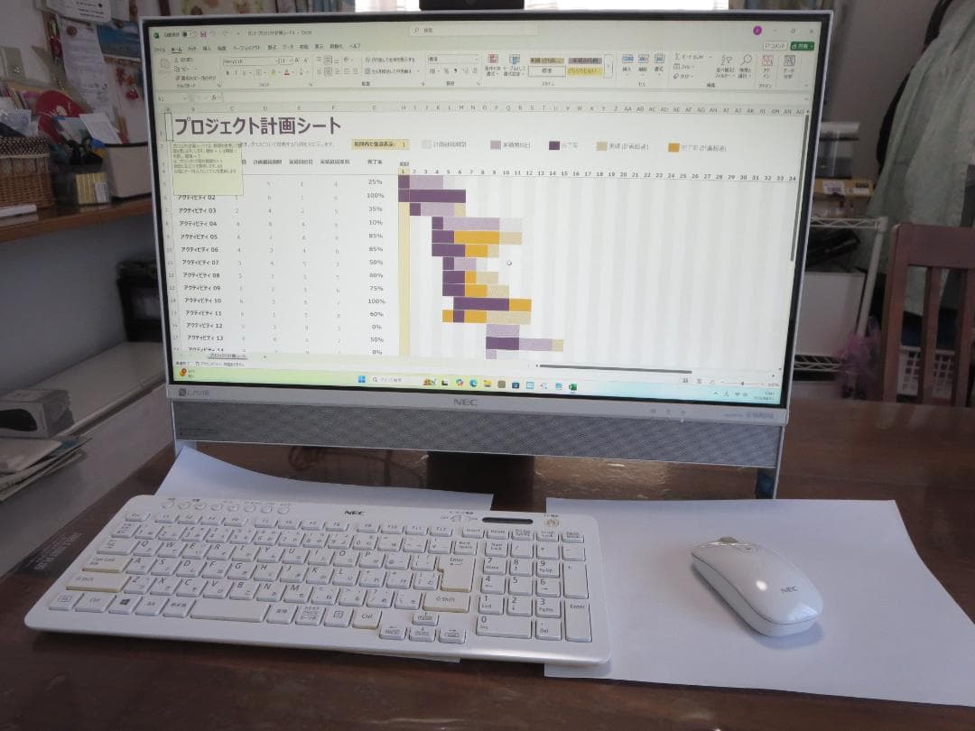 NEC DA370/E 地デBS　8G/1TB/Win11/Office365