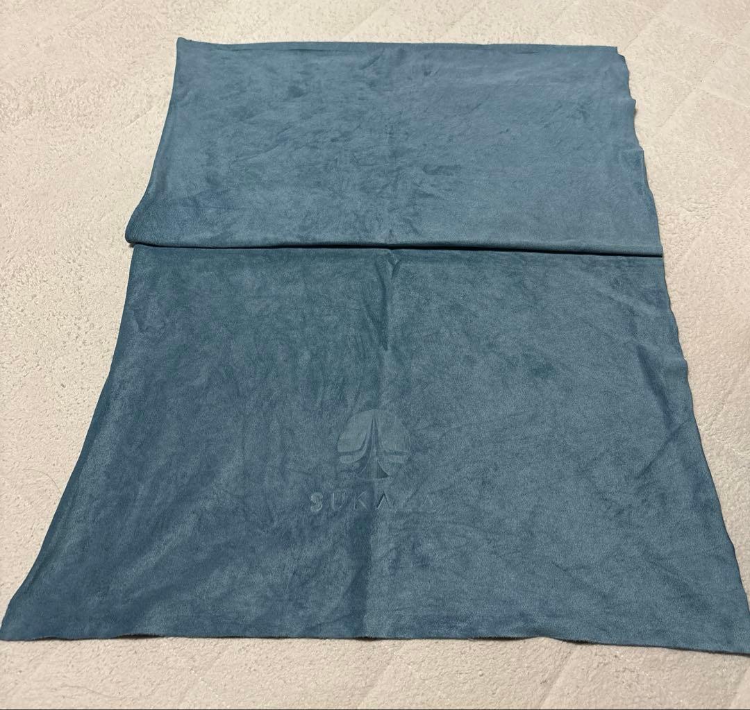 リバーシブルヨガマット 水色 紫 収納バッグ付き