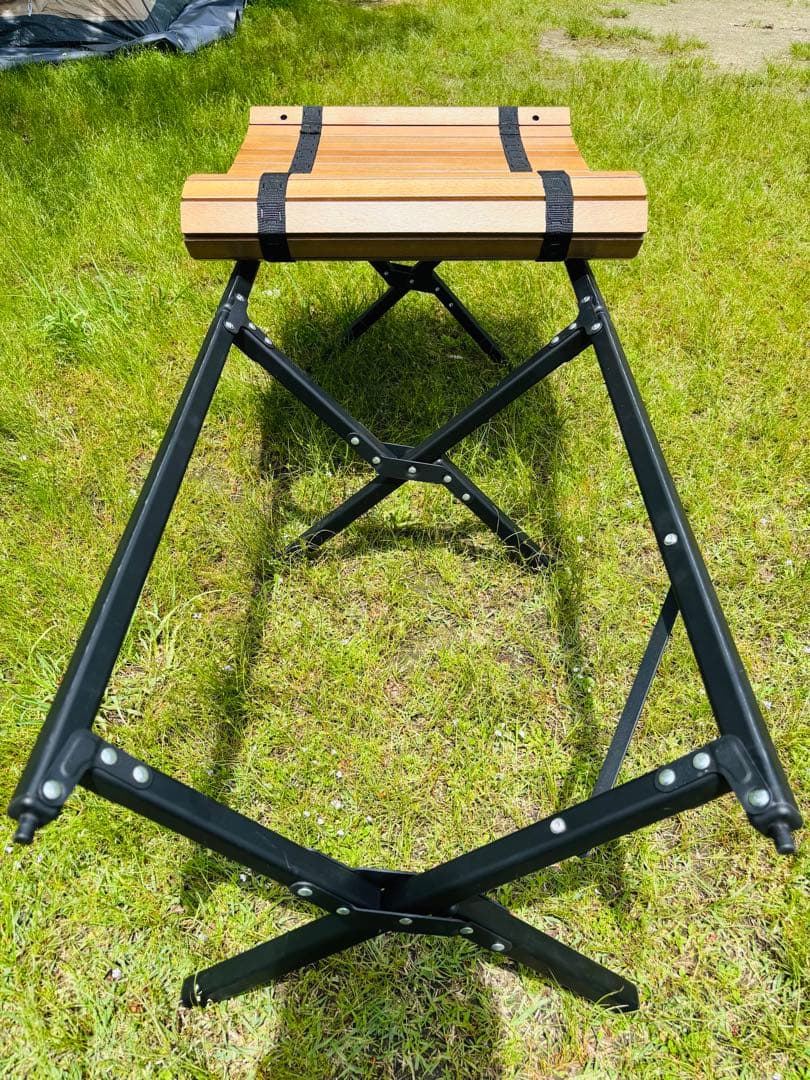 QUICK CAMP クイックキャンプ ウッドロールテーブル QC-WTX120