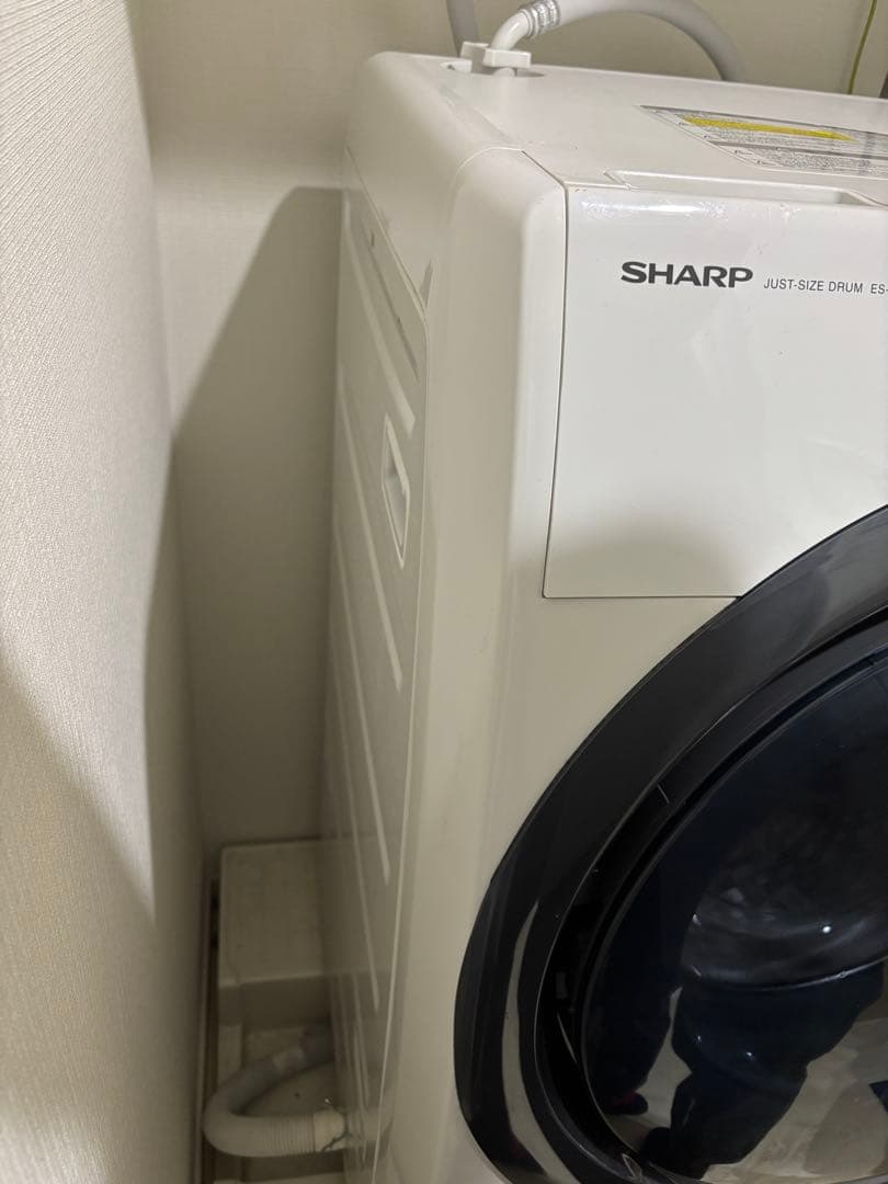 SHARP ES-S7B-WL ドラム式洗濯機 本体