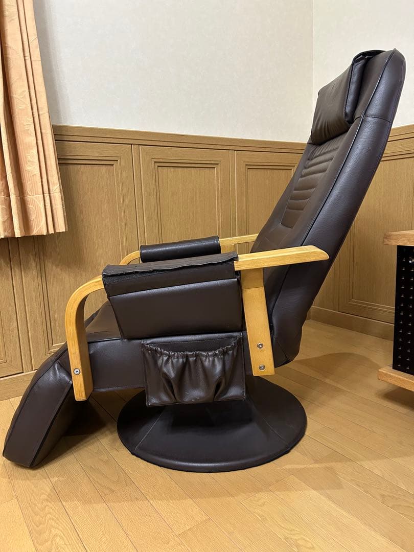 1人掛けソファ 回転式 リクライニング フットレスト
