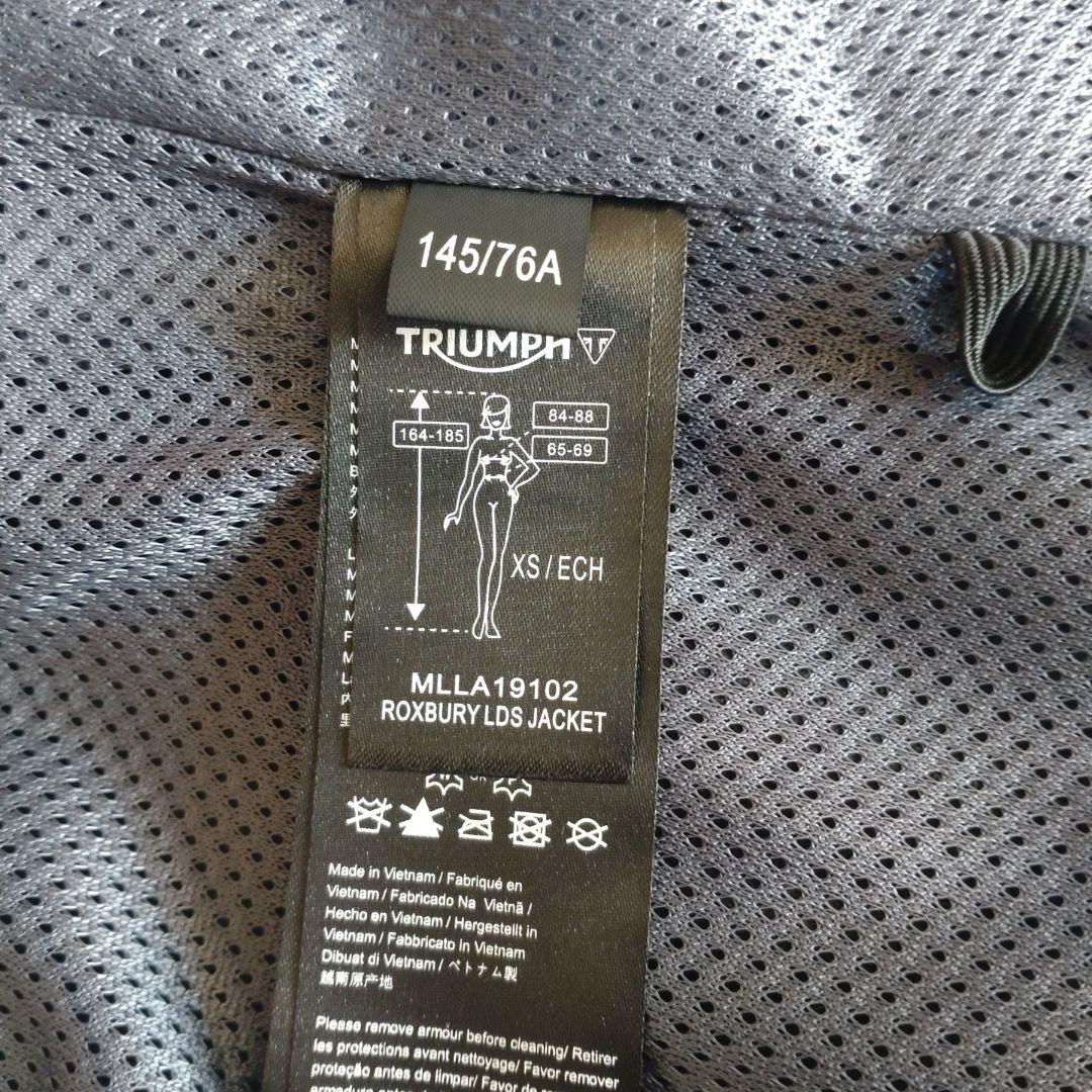 TRIUMPH ブラック シングルライダースジャケットXSサイズ　Ladies