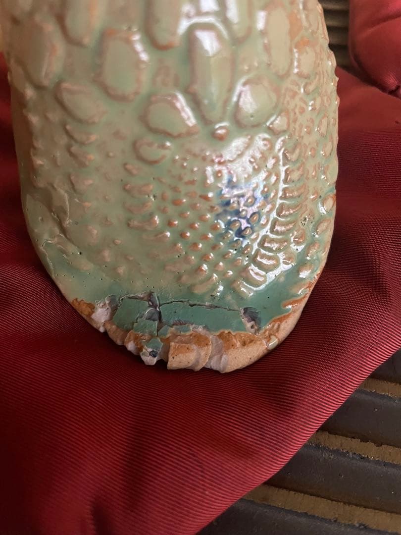 砥部焼森元青芳　雛人形2体　元箱あり