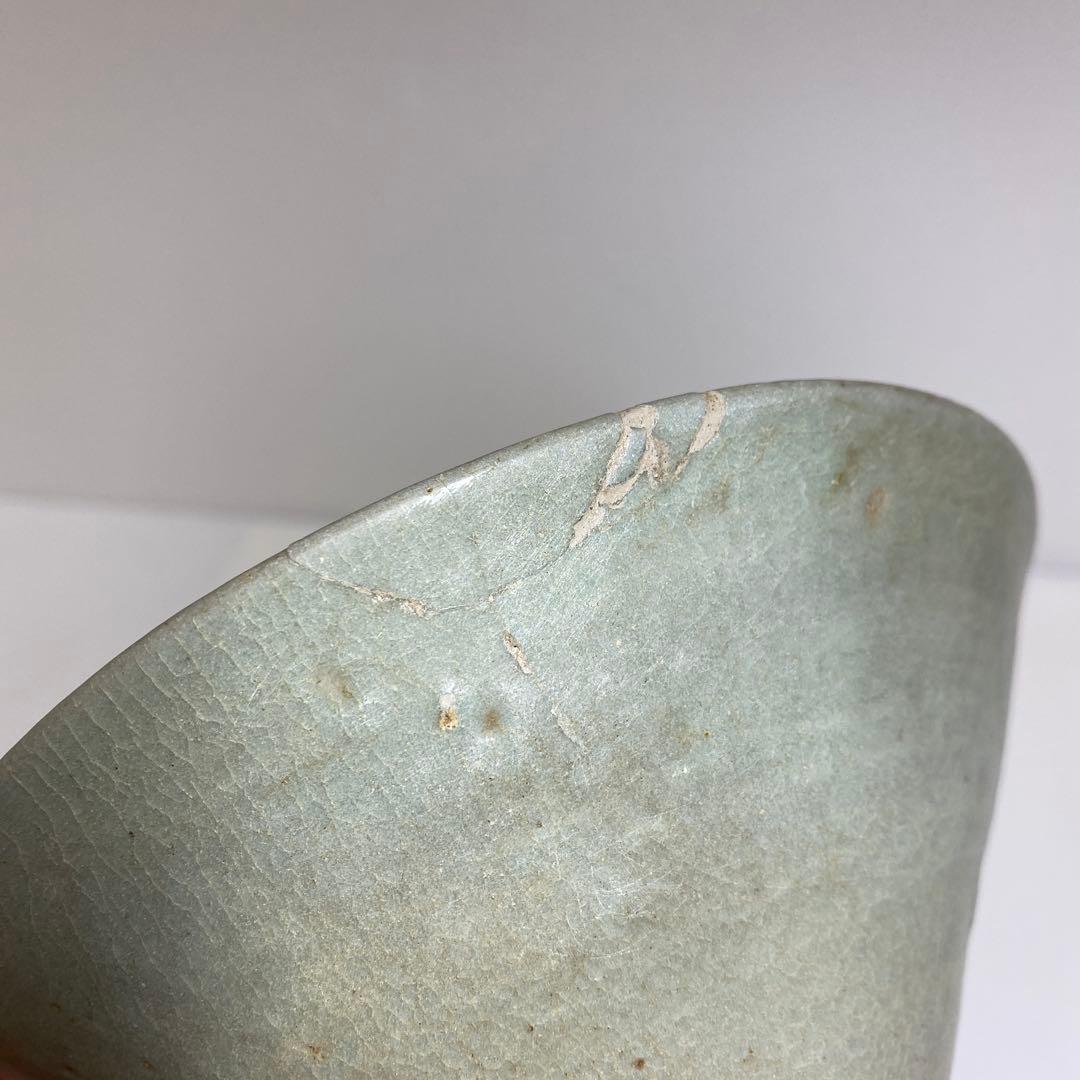 16世紀　高麗青磁茶碗　タサオ　口径15.5㎝　東里8-0130②