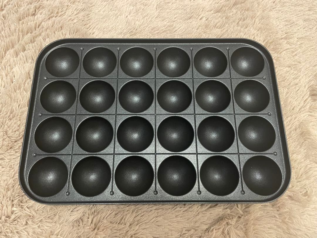 【新品】BRUNO コンパクトホットプレート　オレンジ（蓋に柄入）専用深型鍋付き