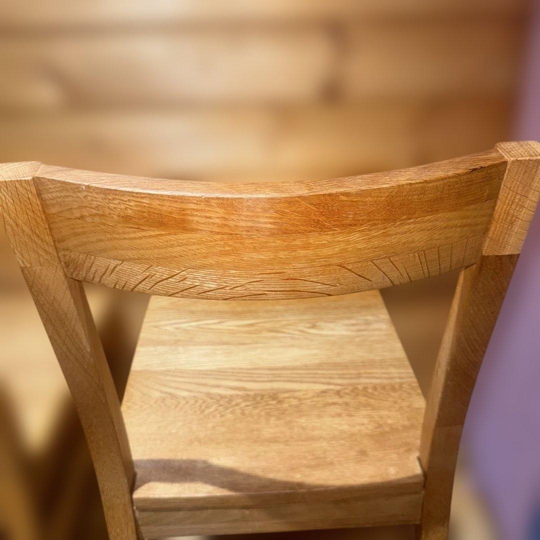 無印良品　無垢材オーク材 チェア 2脚セット