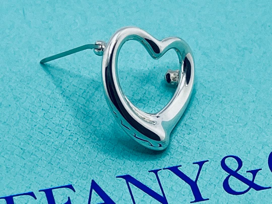 c902 美品　ティファニー　オープンハート　ブローチ　シルバー　925