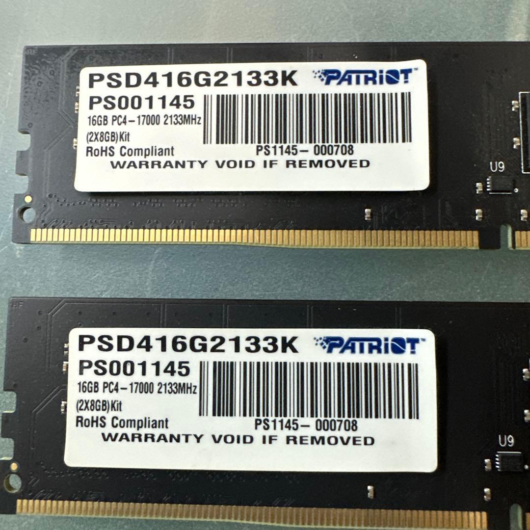 11. 各社DDR4　16GB　（8GB*2）