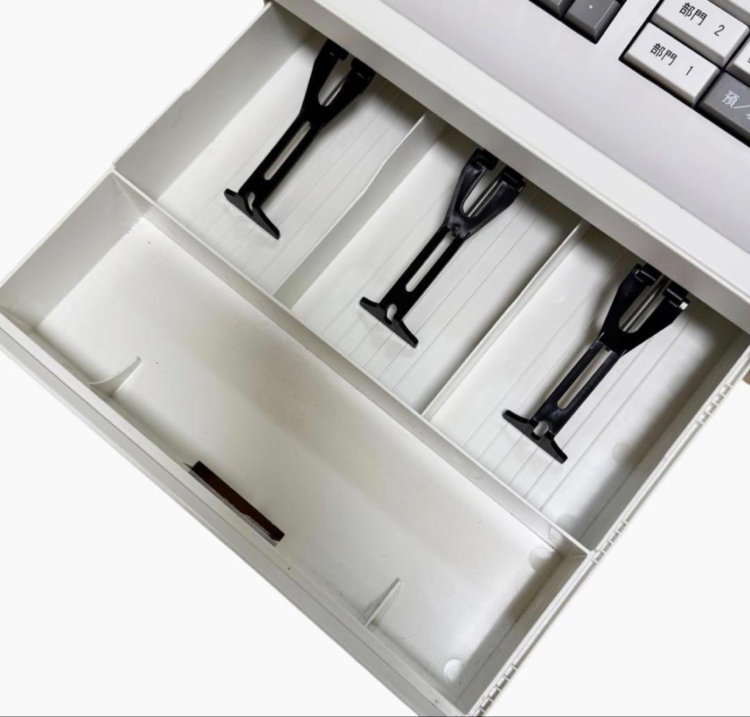 【美品】CLOVER 電子レジスター N100LC レシートロール17個付き