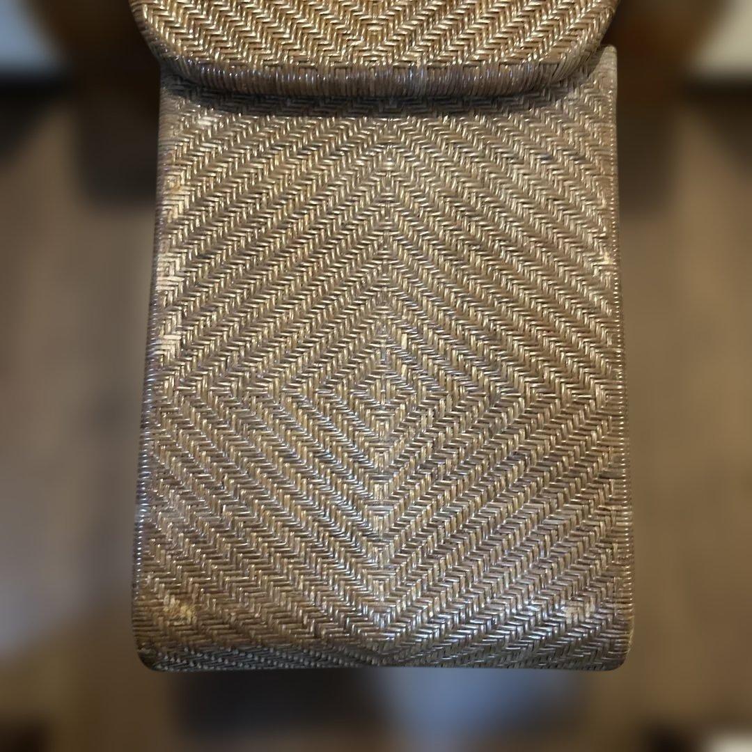 KAZAMA カザマ　ラタン　籐製　3段階調整可能リクライニングチェア