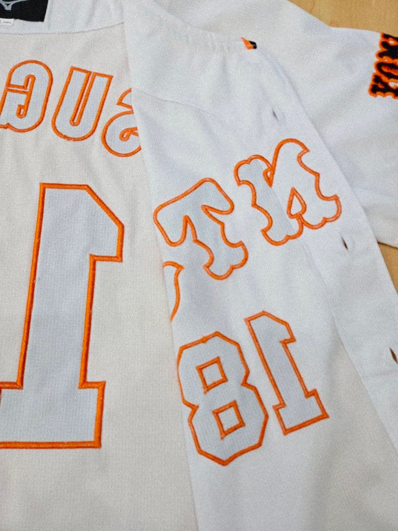 【刺繍タイプ】読売ジャイアンツ　菅野智之 ユニフォーム　ミズノ Lサイズ