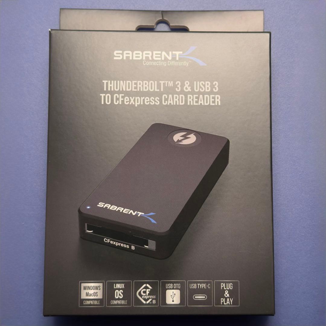 Sabrent サンダーボルト3/USB3 cfex B リーダーCR-T3CF