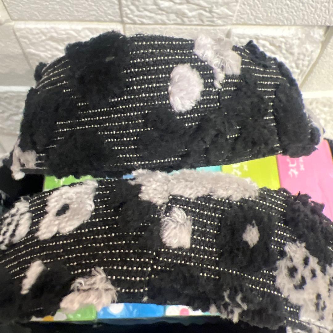 専用【ジョリーフルール】もふもふ　チューリップバック　M パンダブラック