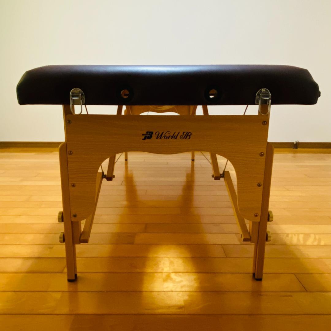 ワールドジェイビー マッサージベッド 有孔 折りたたみ式 ポータブル 送料込み