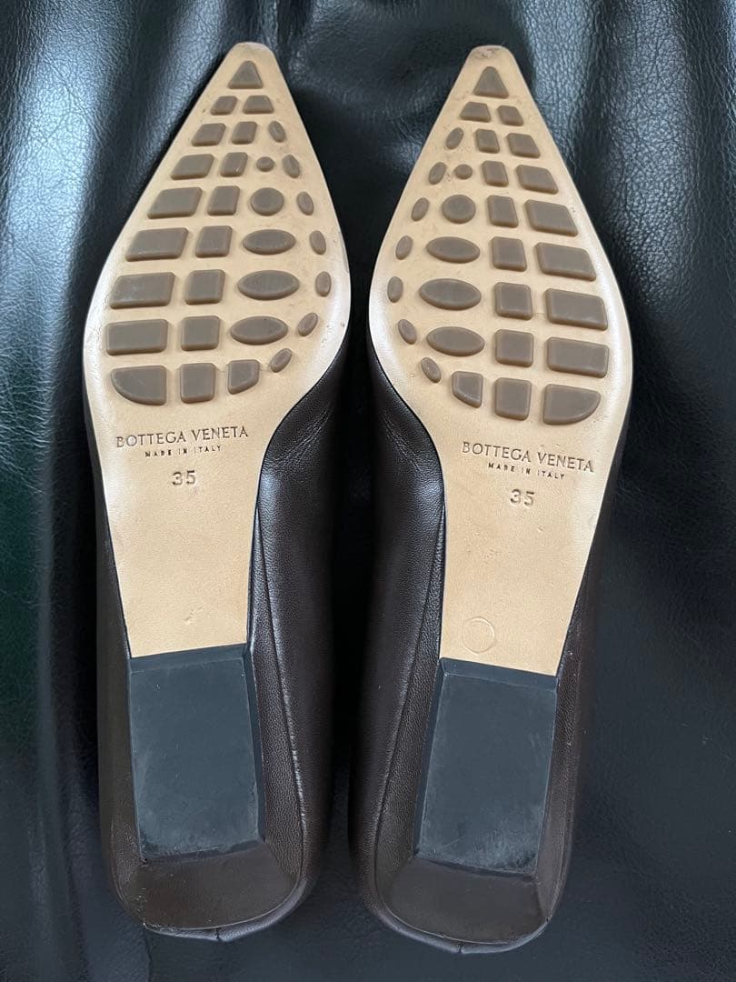 BOTTEGA VENETA ボッテガヴェネタ フラットシューズ ブラウンレザー
