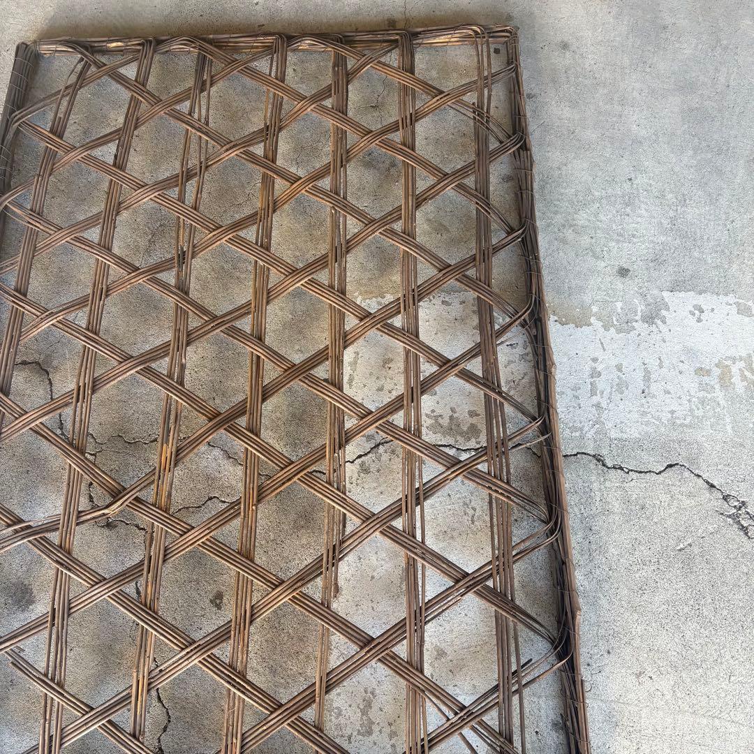 【希少】養蚕用の籠 2枚セット アンティーク レトロ