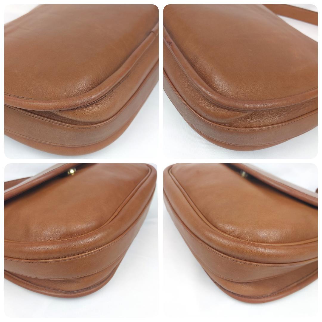 COACH コーチ ショルダーバッグ オールドコーチ フラップ レザー USA製