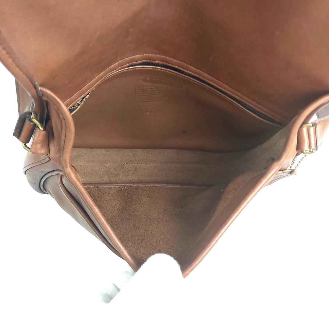 COACH コーチ ショルダーバッグ オールドコーチ フラップ レザー USA製