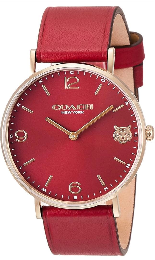 COACH レディース 腕時計 PERRY レッド