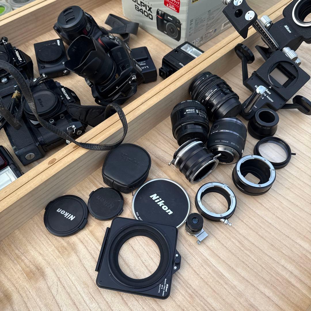 ニコン　カメラとレンズなど　動作確認不可ジャンクとして　カメラまとめ売り