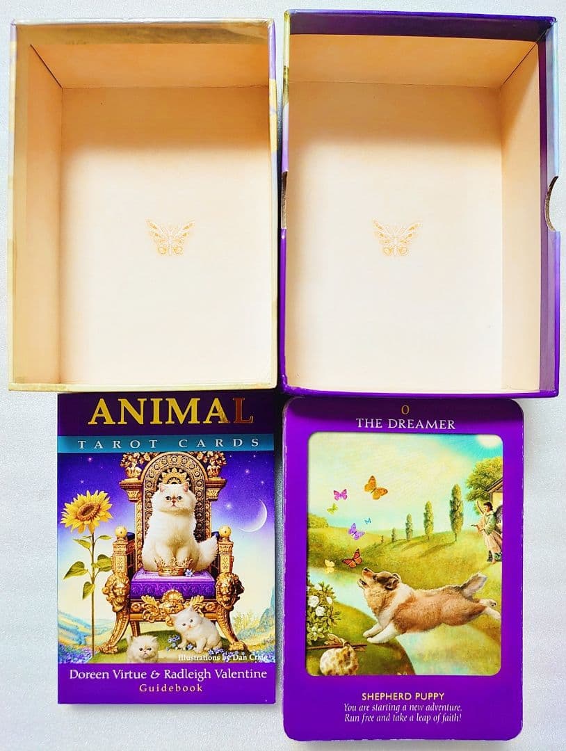 英語版 アニマルタロットカード ロマンスエンジェルオラクル バタフライオラクル