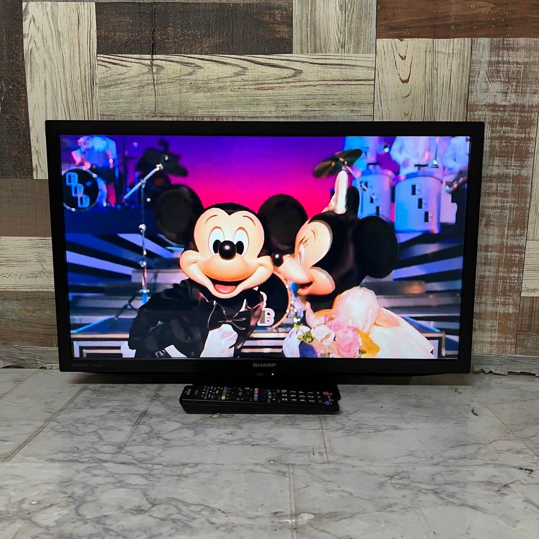 即日受渡❣️全国送料込半年前購入SHARP24V型外付HDD対応・裏番組録画対応