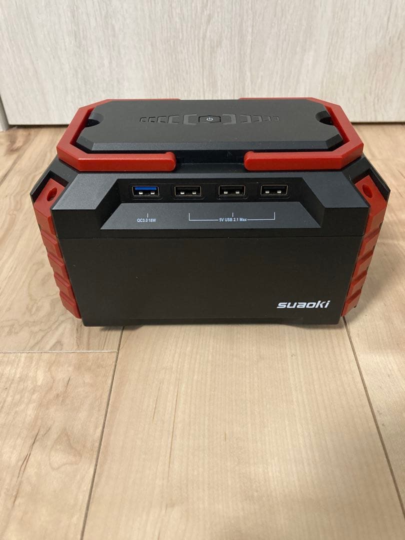 suaoki ポータブル電源 USBポート3つ