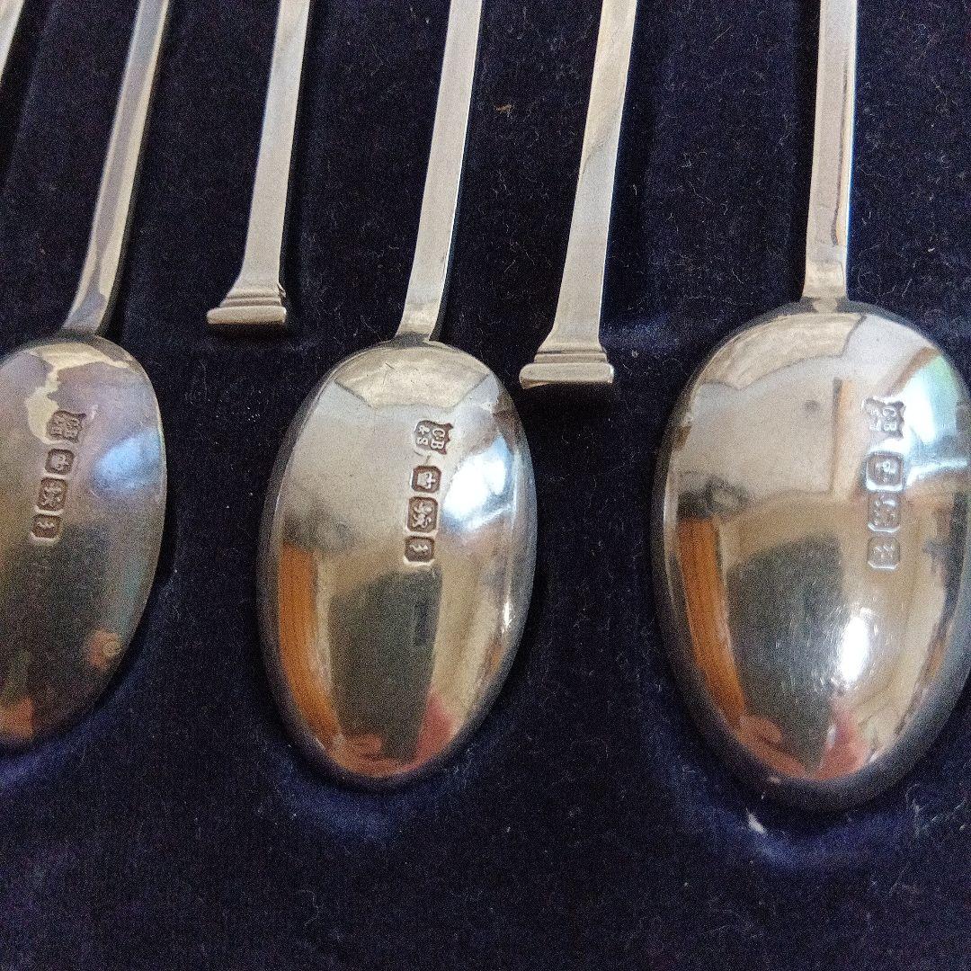 英国アンティークカトラリー　ティースプーン12本