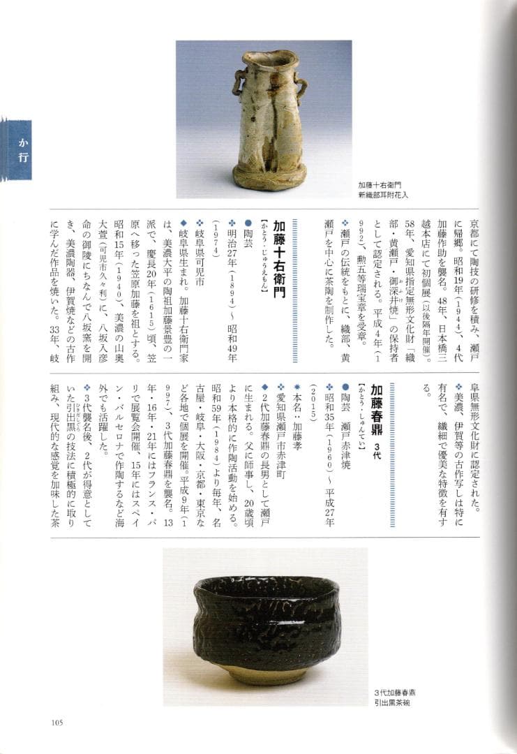 加藤十右衛門造『朝鮮唐津鉢』（共箱）