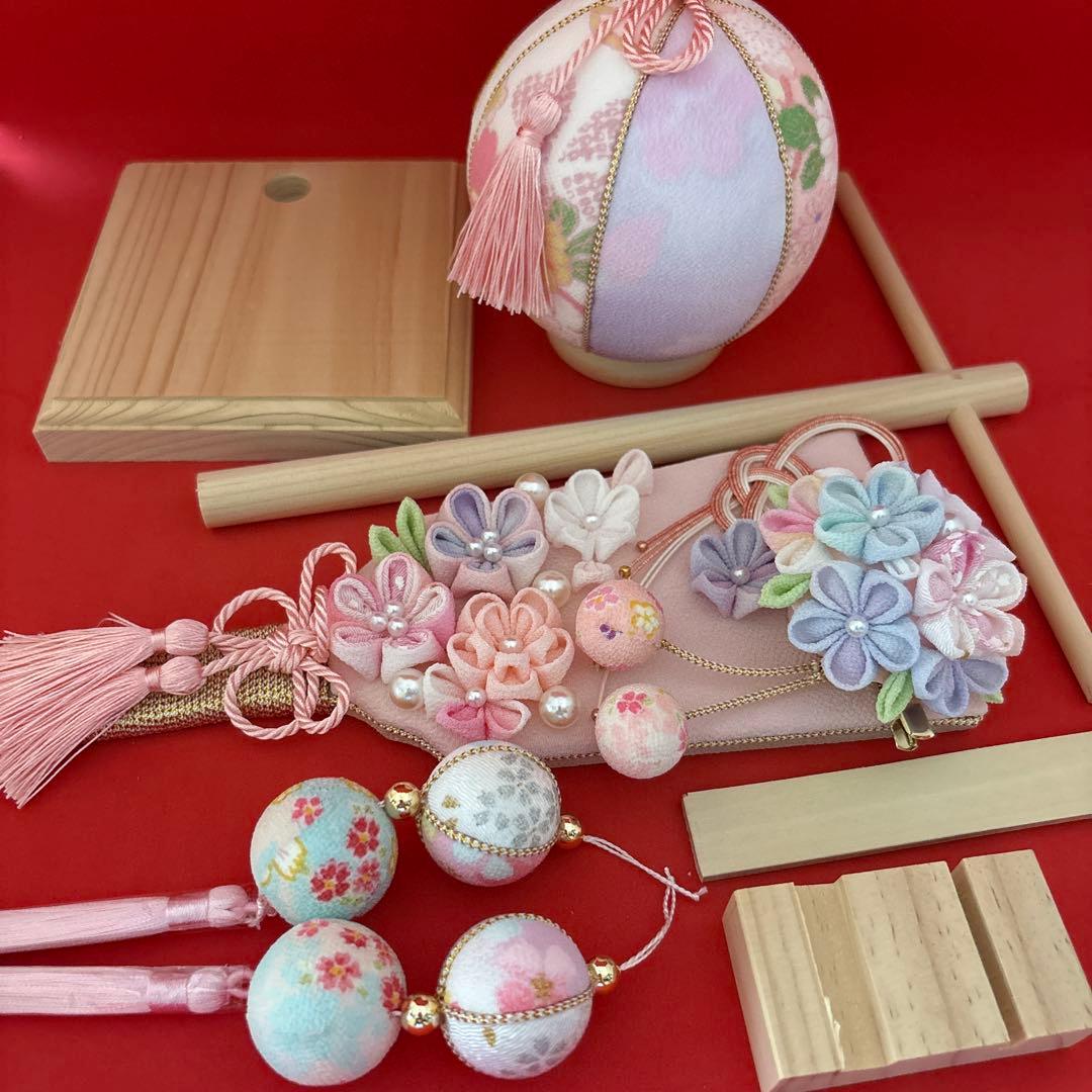 専用　木目込み　手鞠　鞠　和玉名前入り　刺繍　命名　お雛様　七五三