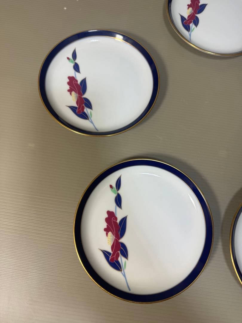 2314 香蘭社　金彩　皿　5客　未使用