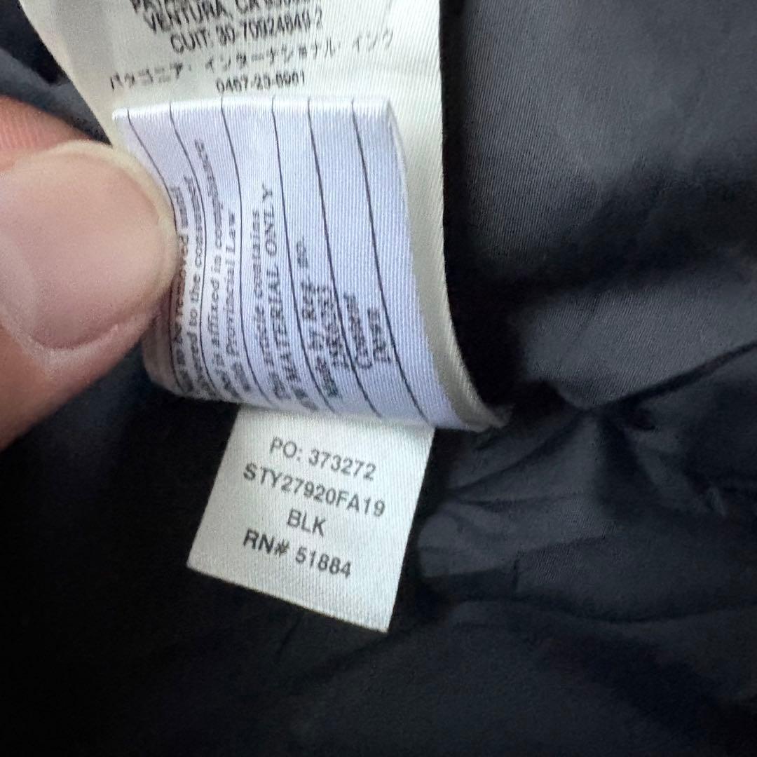 【Patagonia】ジャクソングレイシャーパーカー 黒 M