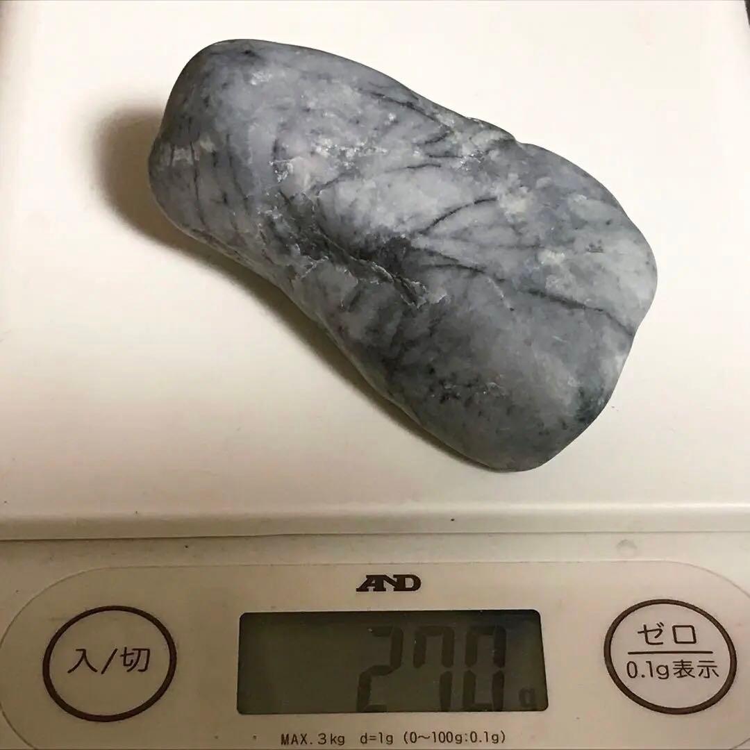 糸魚川翡翠　灰地＋糸巻き＋青　270g