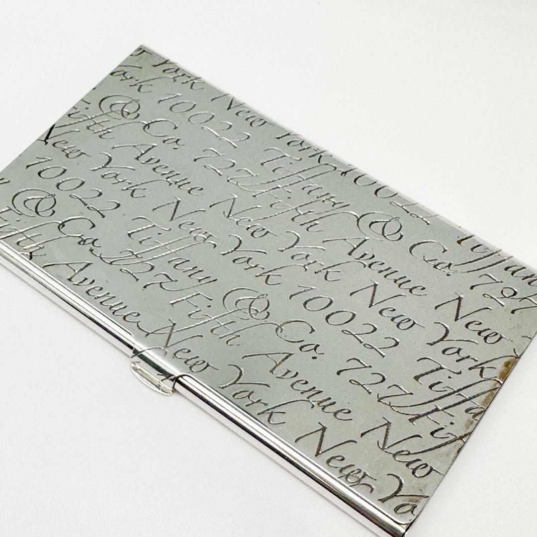 美品TIFFANY＆Co ティファニー カードケース シルバー925 名刺入