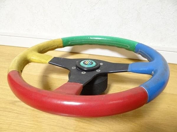 イタリア製 MOMO ベネトン F1 ステアリング ハンドル 旧車 アメ車