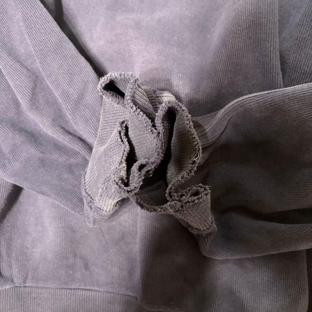 80s 筆タグ　ISSEY MIYAKE スウェット　バックロゴ　ネイビー