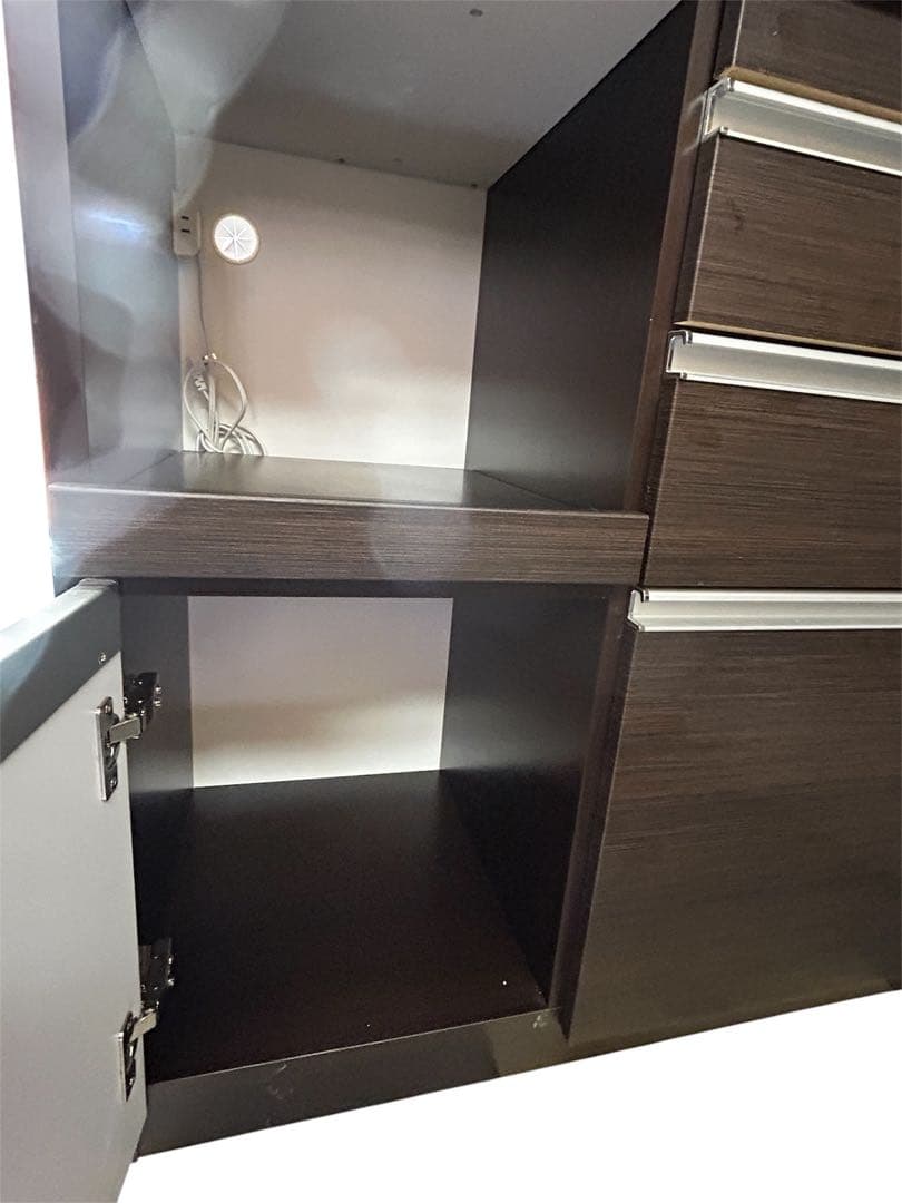 美品！ 松田家具 レンジボード 品名: 1200 ライズレンジ ダーク 送料無料