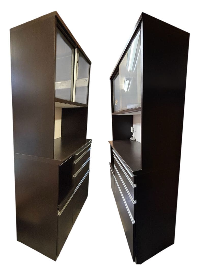 美品！ 松田家具 レンジボード 品名: 1200 ライズレンジ ダーク 送料無料